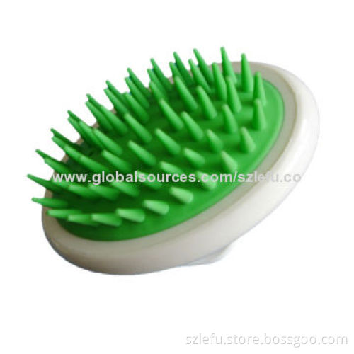 Pet curry comb, rubber soft brush for pets, with palm-petting grip, clean and massage pets gentlyNew